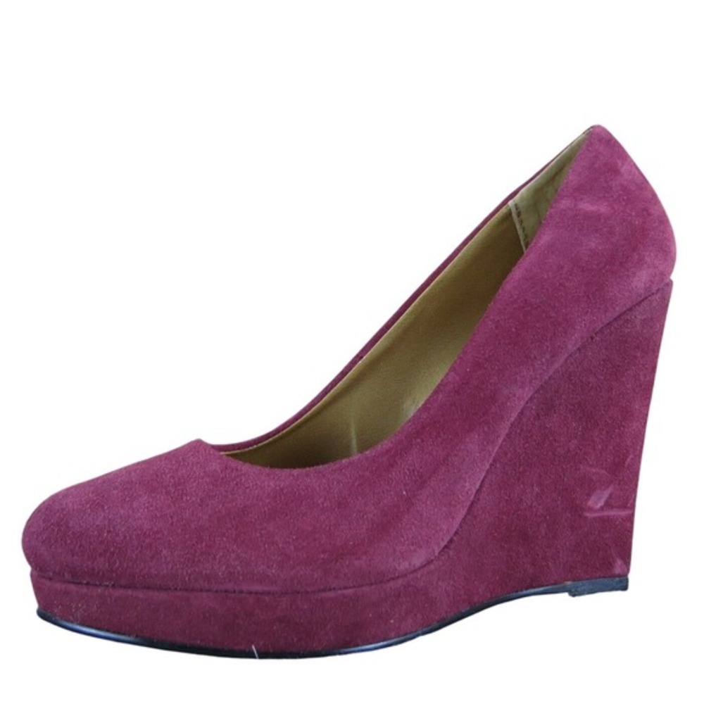 Kelsi Dagger Women's Danelle Platform Maroon Suede Pump 9.5‎ Medium Used 2025